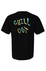 Chill Out BRKFSTxFalse. Black Tee