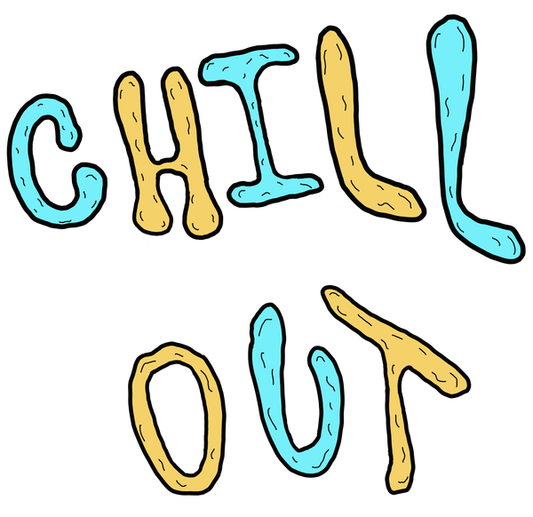 Chill Out BRKFSTxFalse. Black Tee