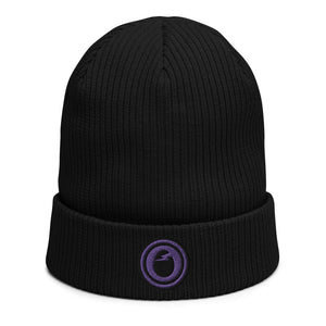 Purple Rain Organic ribbed beanie